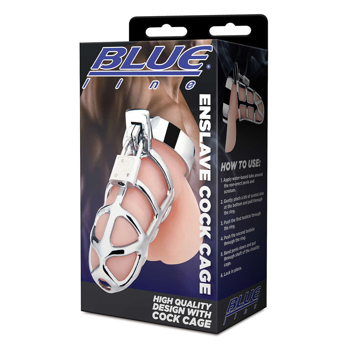 BlueLine Клетка металлическая для пениса Enslave Cock Cage