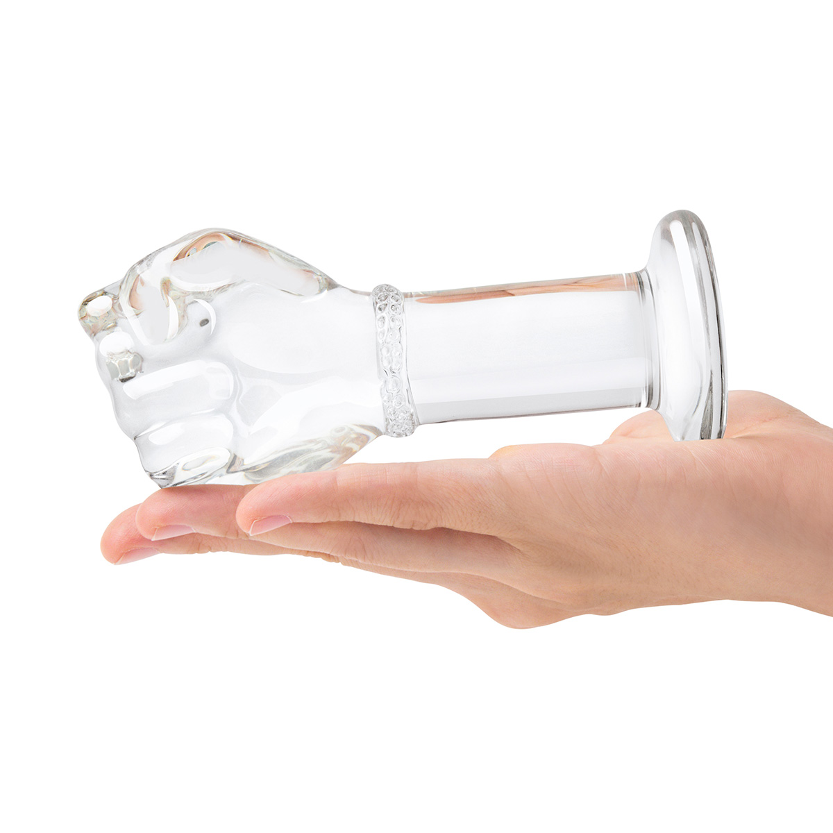Glas Анальный фистинг-плаг из стекла 5 in Glass Fist Butt Plug