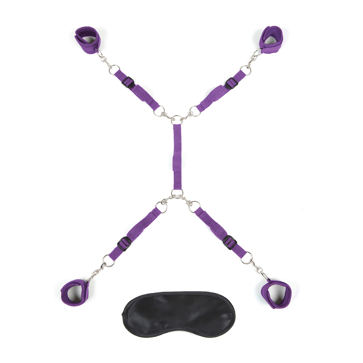 Lux Fetish Фиксатор позиций для рук и ног фиолетовый Classic Bedspreader