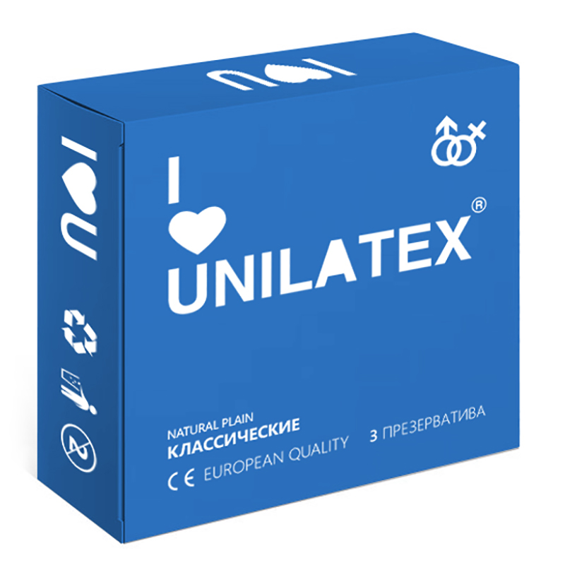 Unilatex Классические презервативы Unilatex® Natural Plain 1 уп (3 шт)