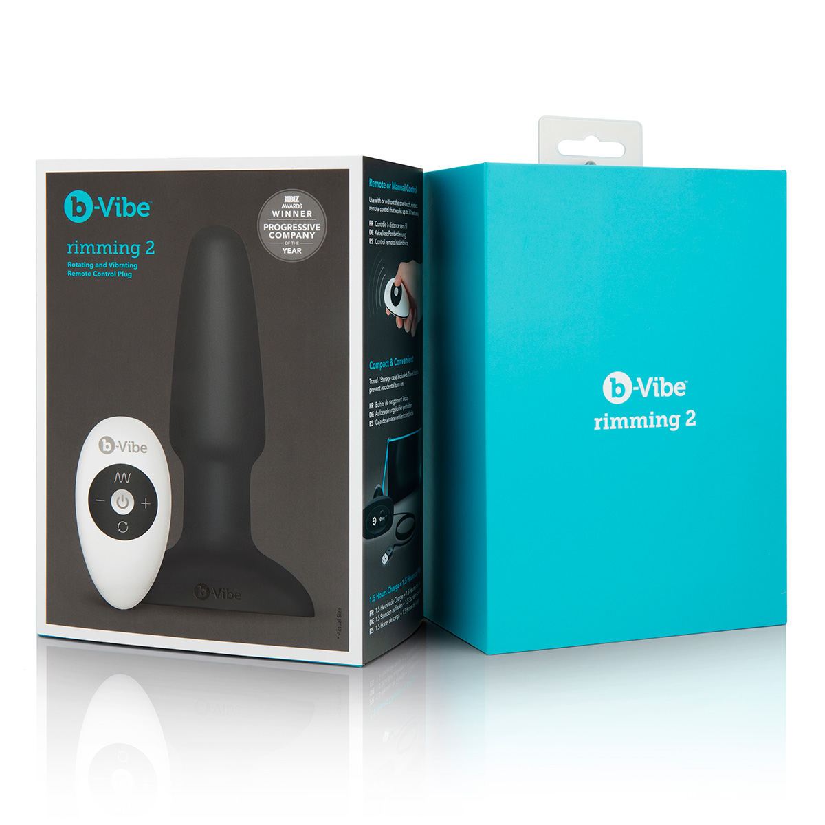 b-Vibe Анальная премиум-пробка с римминг эффектом b-Vibe Rimming Plug черная
