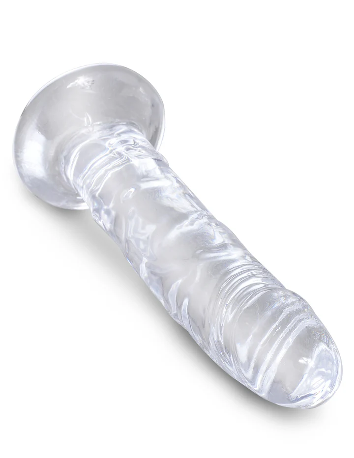 Прозрачный фаллоимитатор на присоске King Cock Clear 6 Cock