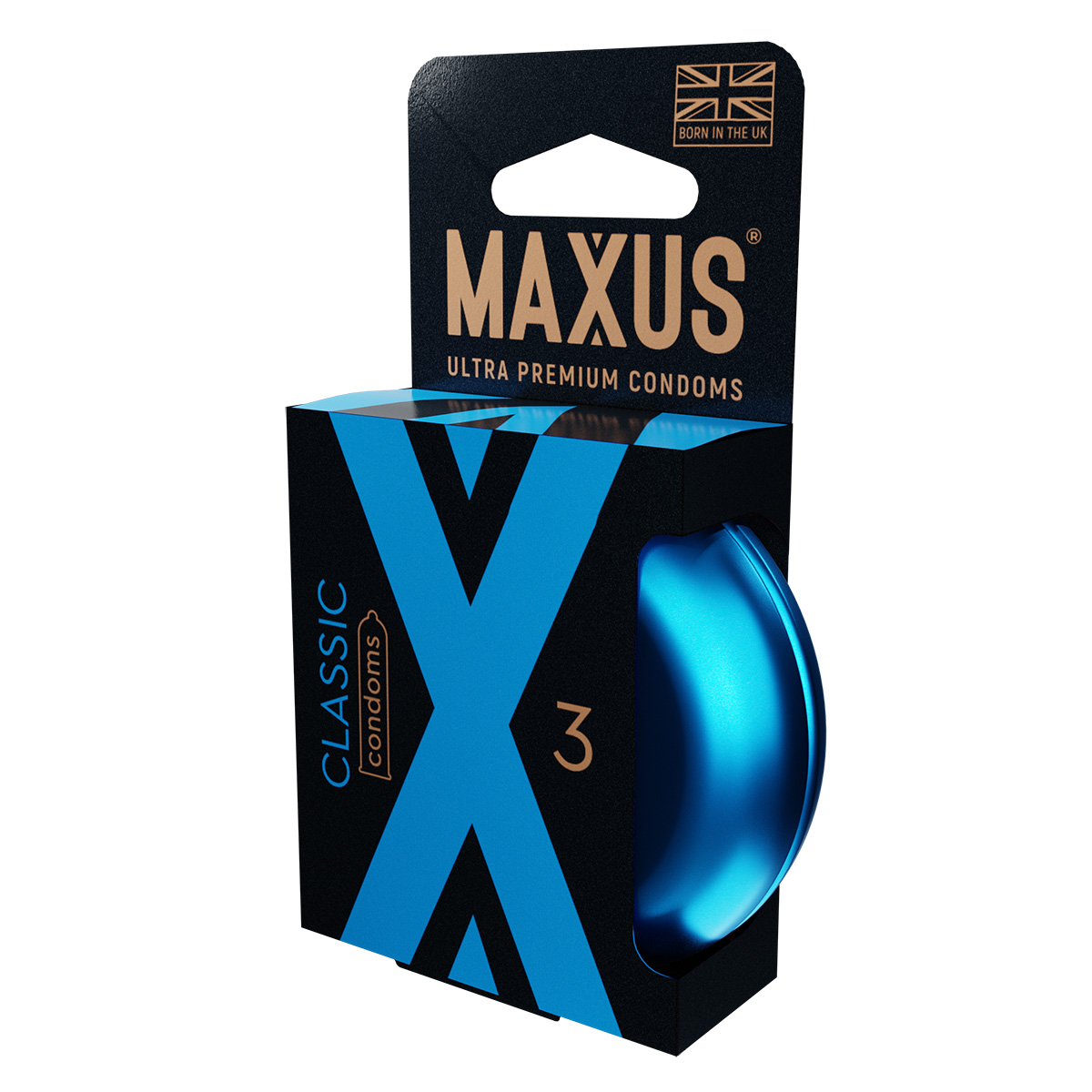 Maxus Презервативы в железном кейсе классические MAXUS Classic №3 - 1 уп (3 шт)