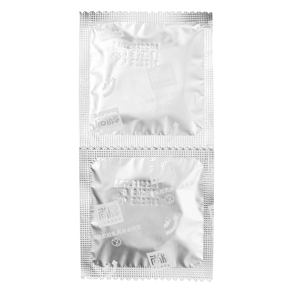 Elasun Ребристые презервативы с точками Elasun Ribbed and Dotted - 1 уп (10 шт)