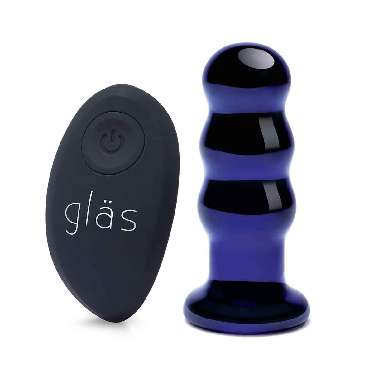 Glas Вибрирующий плаг на дистанционном управлении BEADED BUTTPLUG