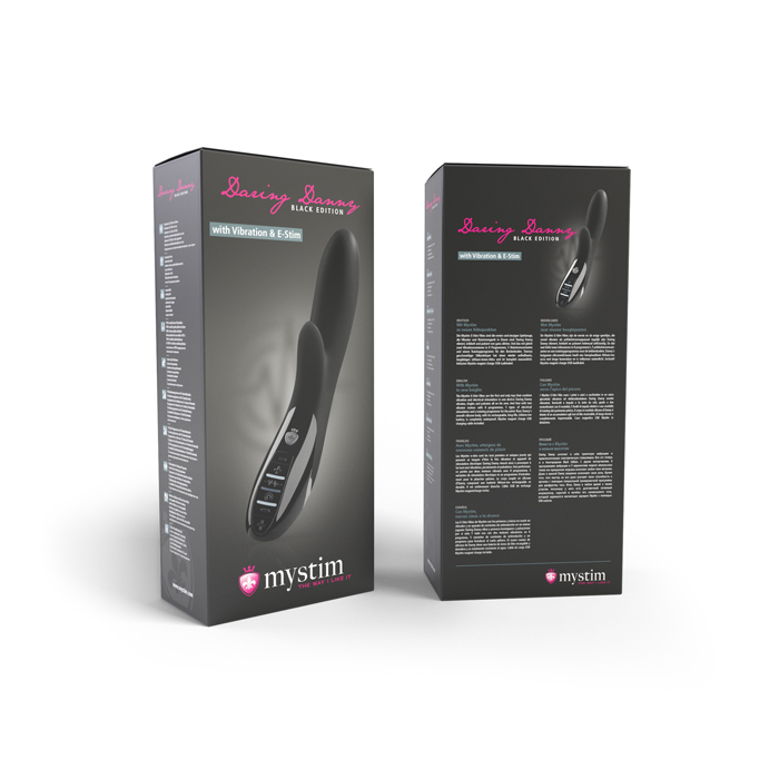 Daring Danny eStim Vibrator, Black Edition Вибромассажер с электростимуляцией