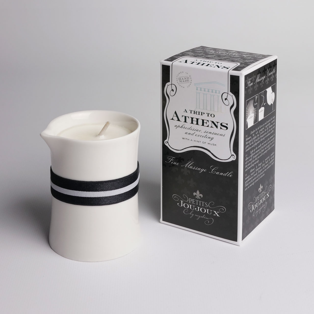 Petits Joujoux Athens Аромат –Мускус и пачули, массажное масло в виде свечи. 120 г