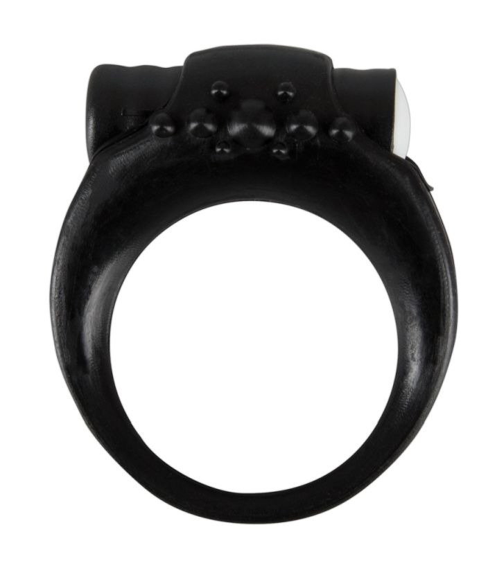 Эрекционное виброкольцо черное Vibro-penis Ring by Sweet Smile