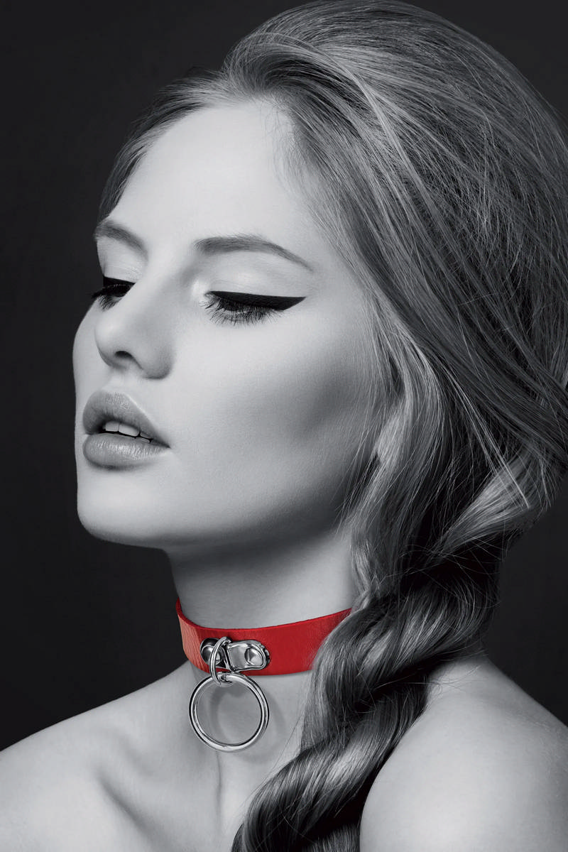 Чокер с кольцом COLLIER FETISH ROUGE