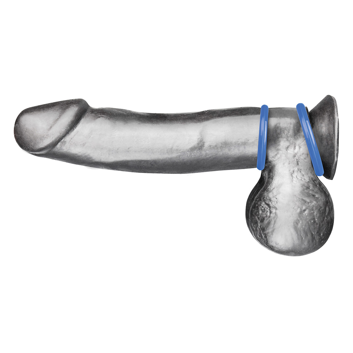 BlueLine Набор из двух голубых силиконовых колец разного диаметра SILICONE COCK RING SET