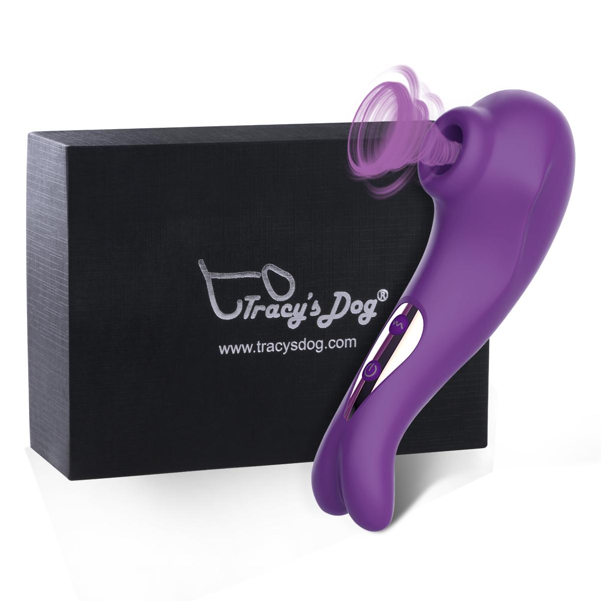 Tracy's Dog Вакуумный стимулятор клитора Clitoral Sucking Vibrator Cat фиолетовый