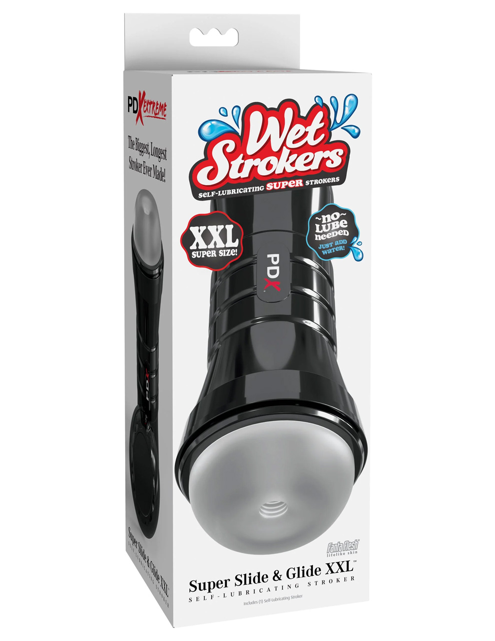 Мастурбатор в тубе WET STROKERS, SUPER SLIDE & GLIDE XXL