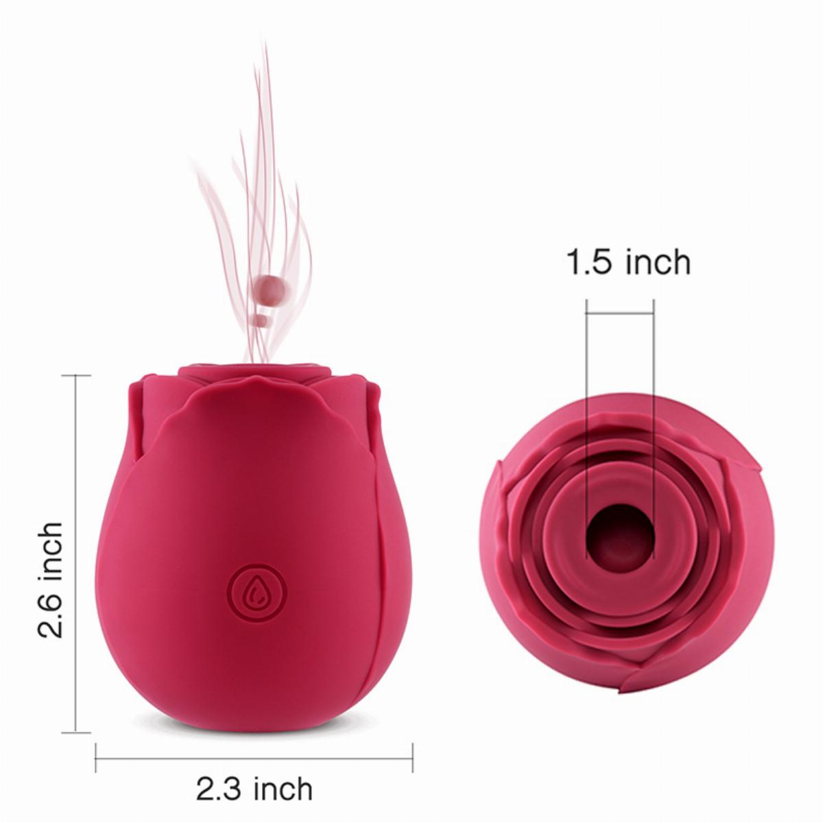 Tracy's Dog Вибрирующий красный бутон розы Rose Vibrator