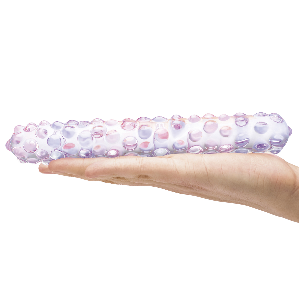 Glas Фаллоимитатор с массажными точками 9" PURPLE ROSE