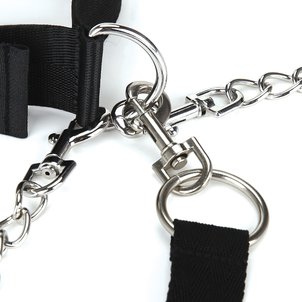 Lux Fetish Комплект манжет с ошейником Collar Cuffs & Leash Set