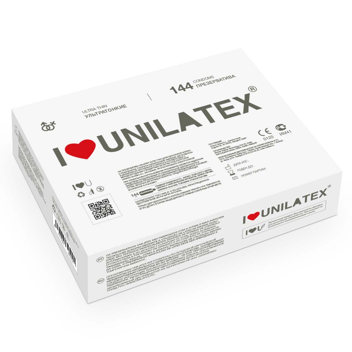Unilatex Ультратонкие презервативы Unilatex® Ultrathin 1 блок (144 шт)
