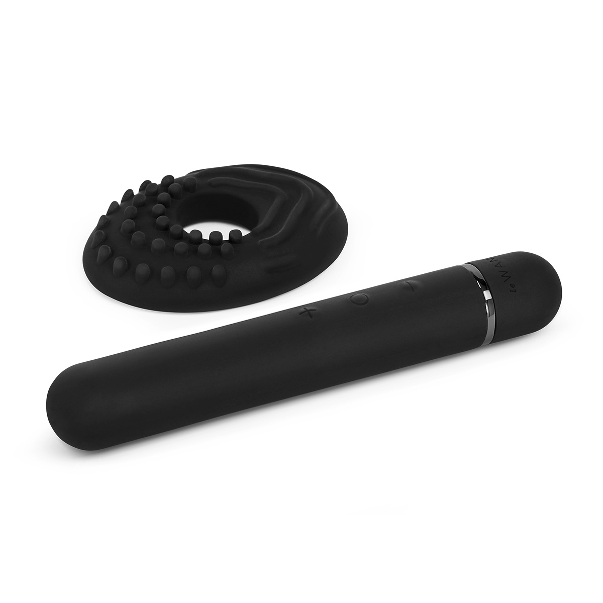 le WAND Силиконовый мини-вибратор класса люкс le WAND Baton темный хром