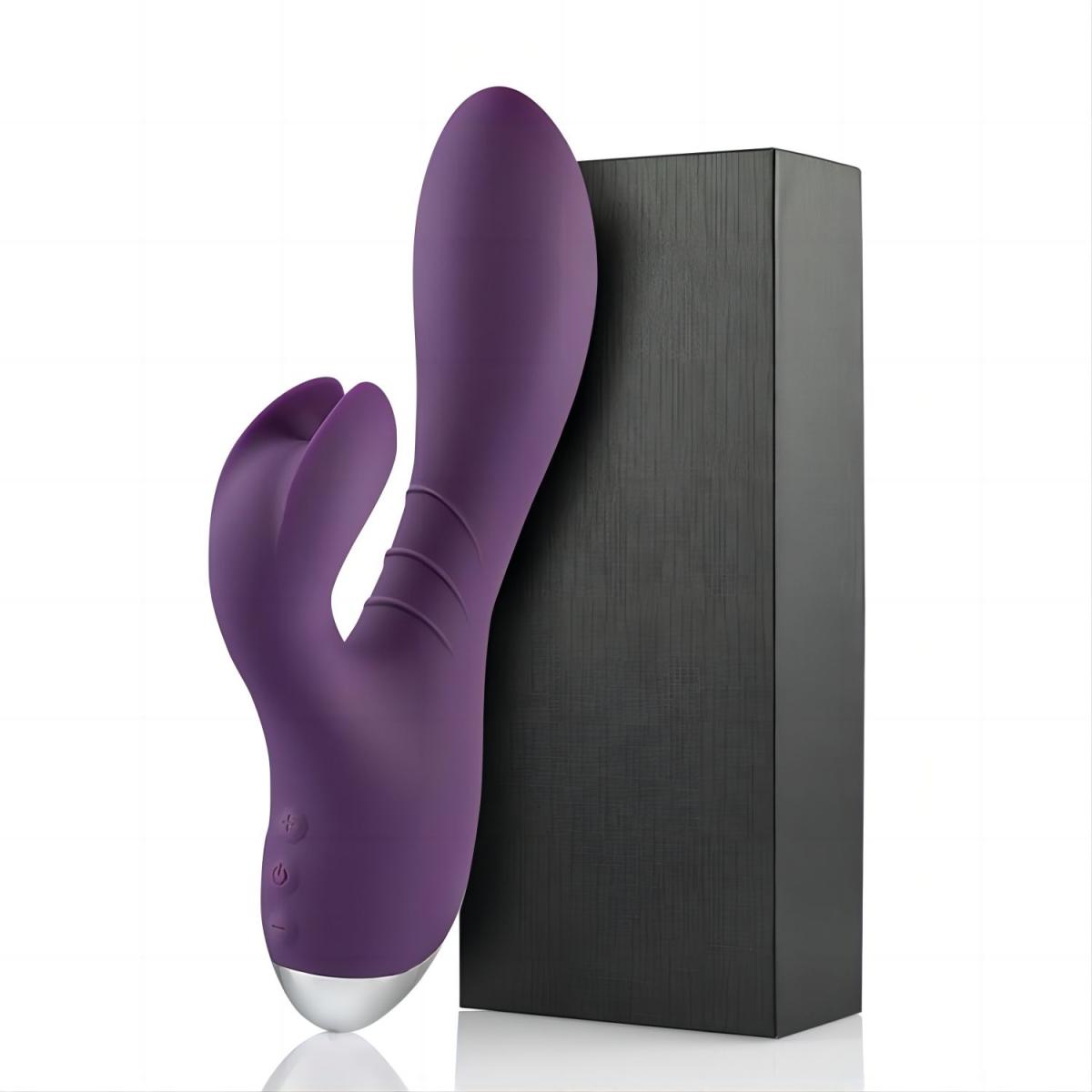 Tracy's Dog Вибромассажер для клитора и G-точки фиолетовый Jade Rabbit Vibrator