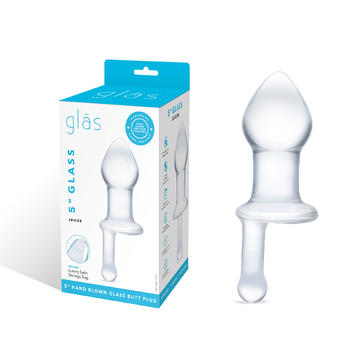 Glas Прозрачный плаг с ручкой Glass Juicer
