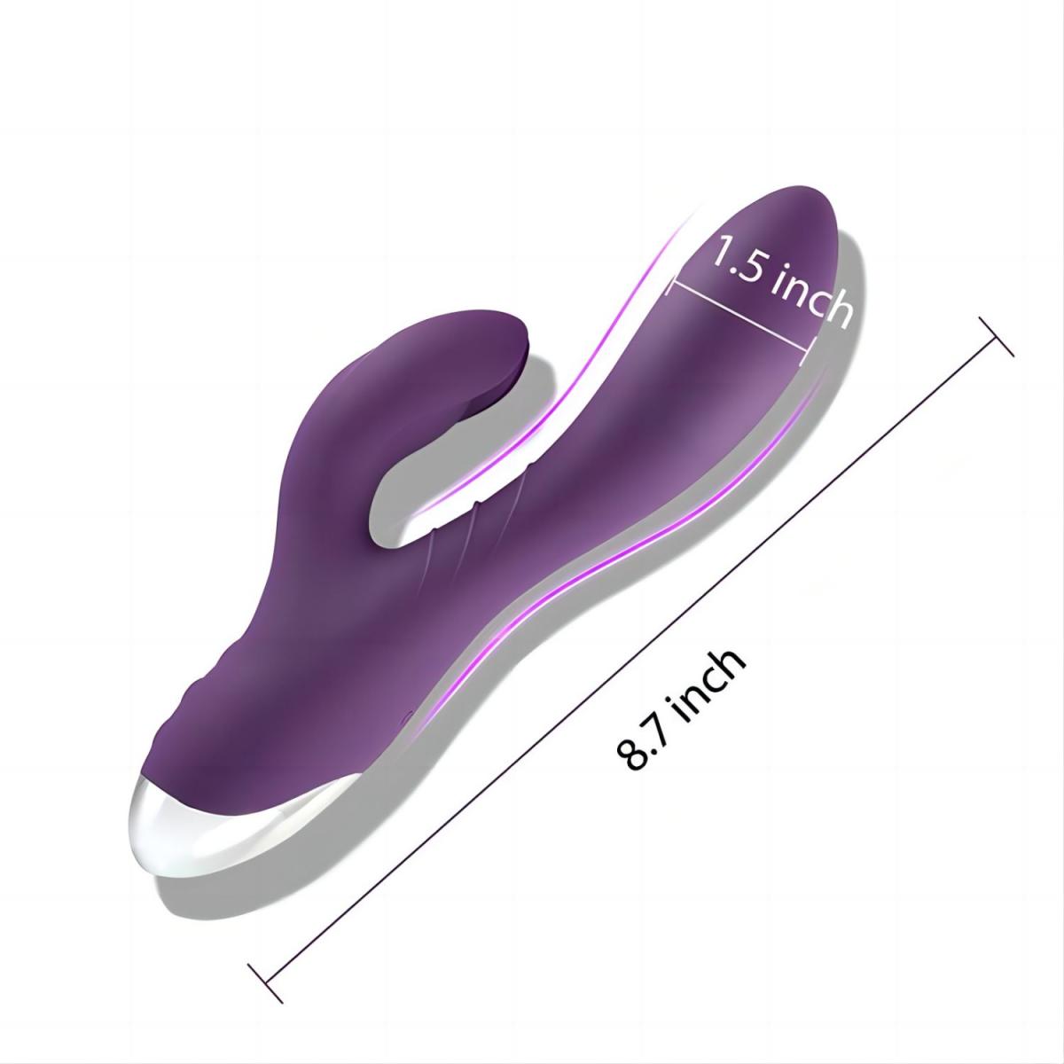 Tracy's Dog Вибромассажер для клитора и G-точки фиолетовый Jade Rabbit Vibrator