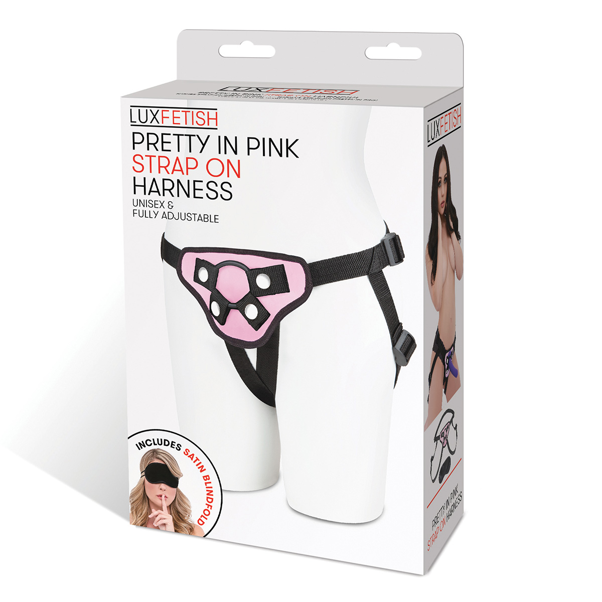 Lux Fetish Розовые трусы-джоки для страпона Pretty in Pink