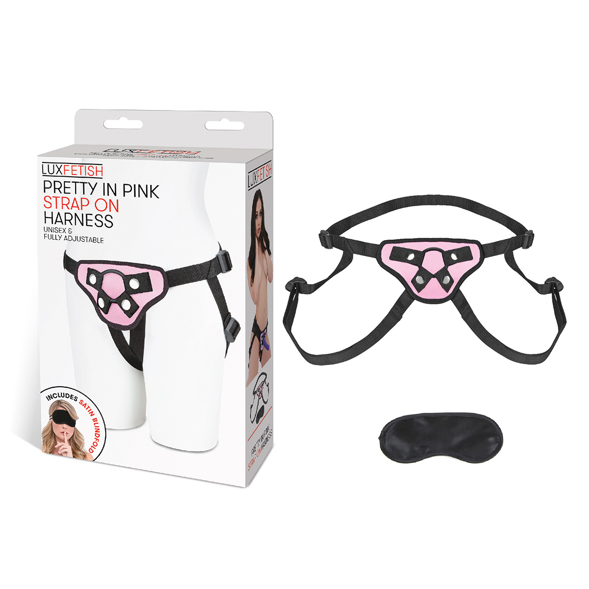 Lux Fetish Розовые трусы-джоки для страпона Pretty in Pink