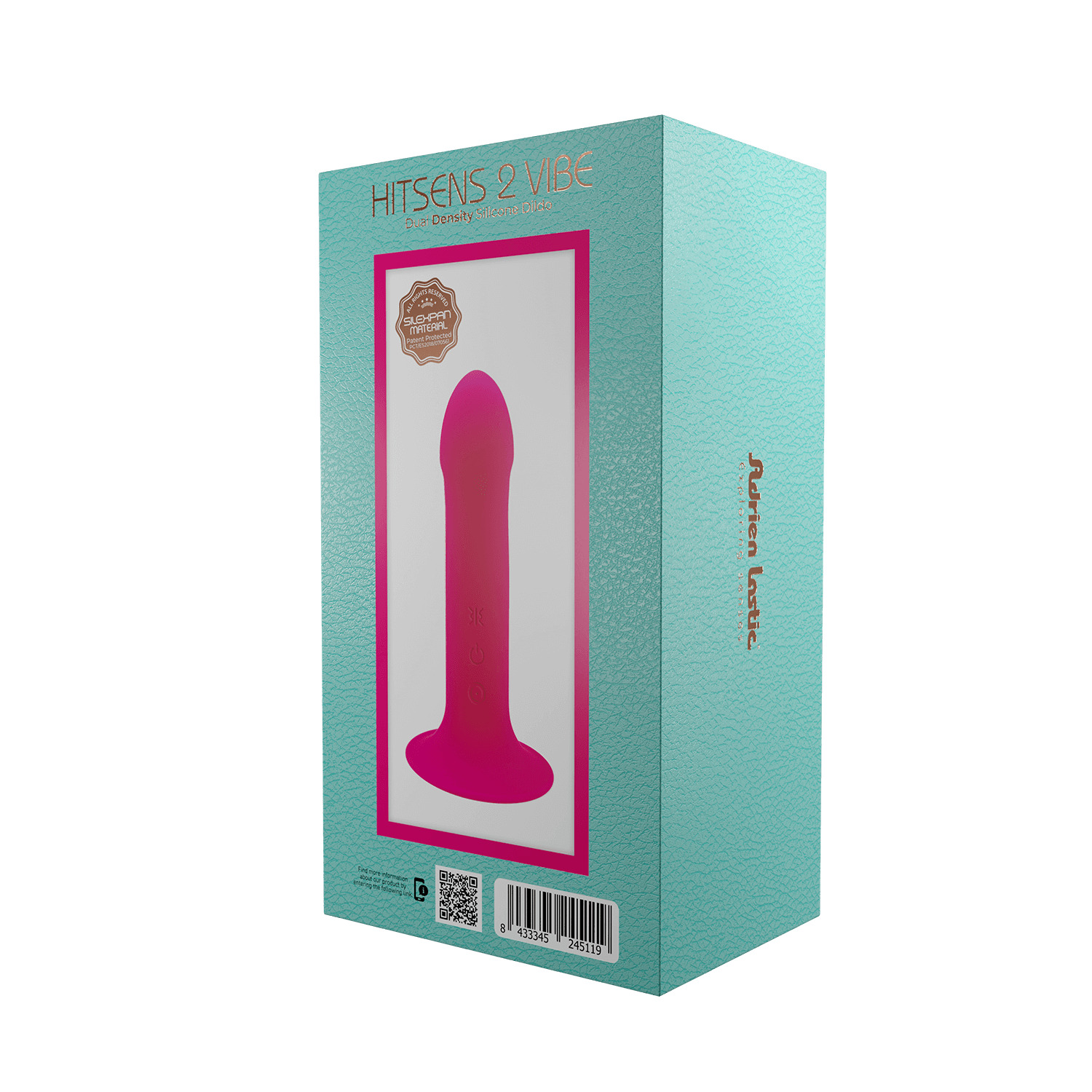 Hitsens 2 (6,5) Фалломитатор с вибрацией, розовый
