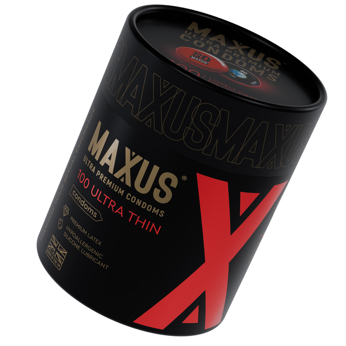 Maxus Презервативы в тубусе ультратонкие MAXUS Ultra Thin - 1 уп (100 шт)