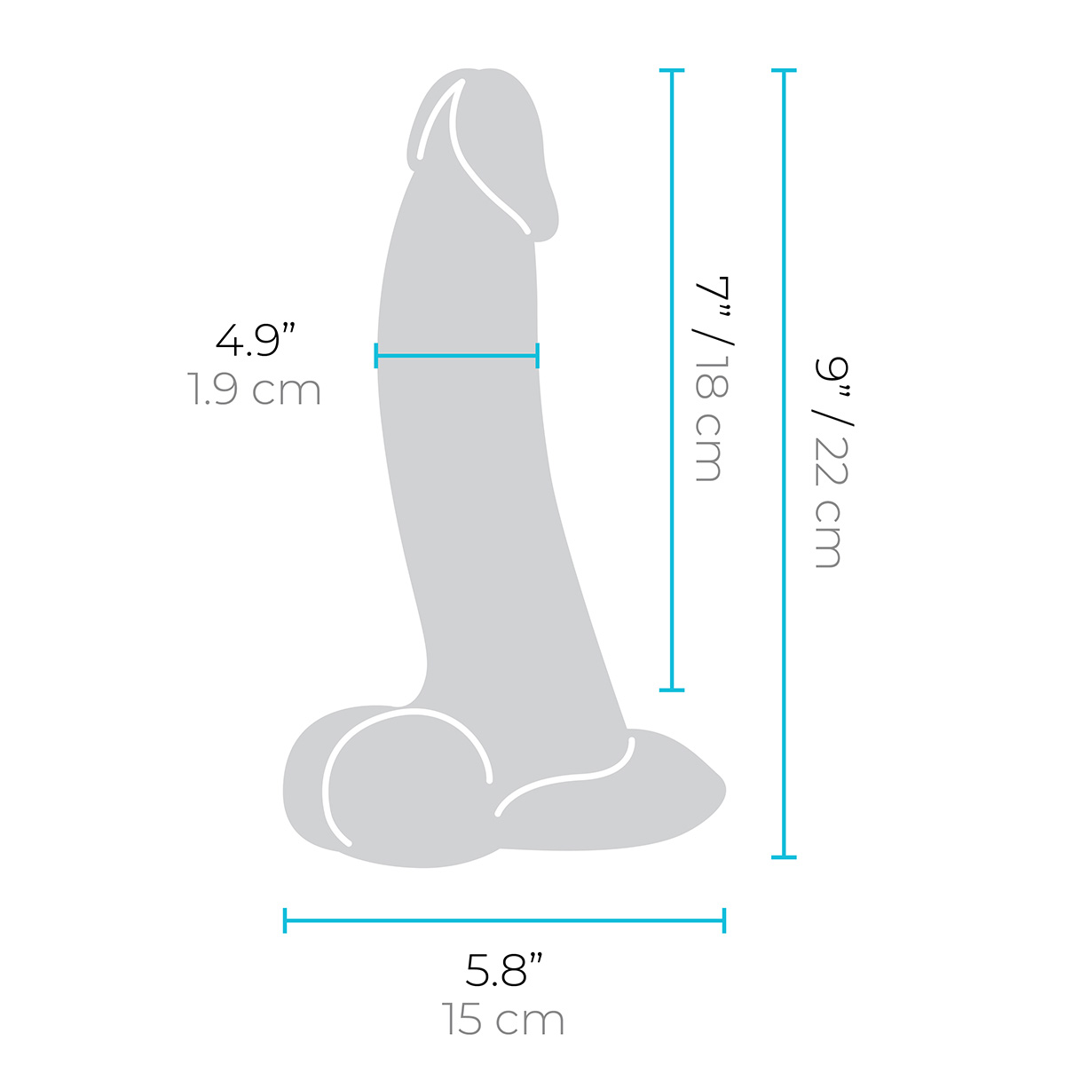 b-Vibe Анальный изогнутый фаллоимитатор SLIPSKIN REALISTIC CURVED 9 in
