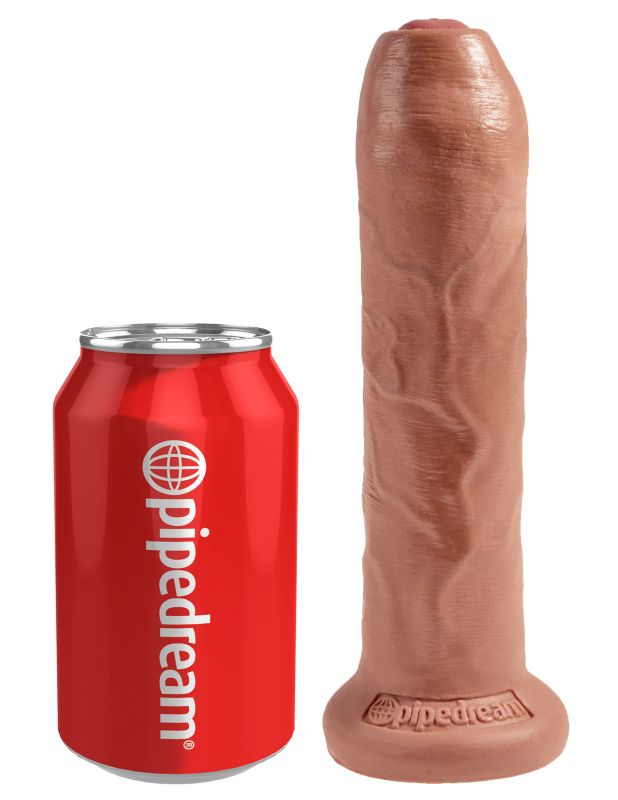 Фаллоимитатор на присоске необрезанный загорелый King Cock 7 Uncut Cock
