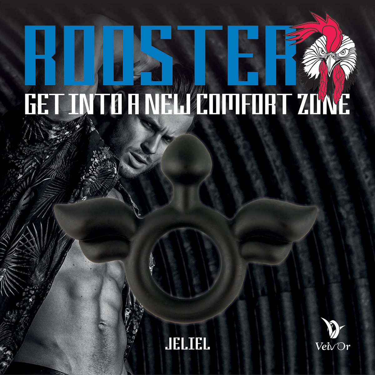 Velv'Or Кольцо эрекционное с крыльями Velv'Or Rooster Jeliel Angel